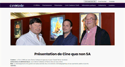 Desktop Screenshot of cinequanon-sa.ch